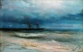 sea with a ship 1884 Romantic Ivan Aivazovsky Russian